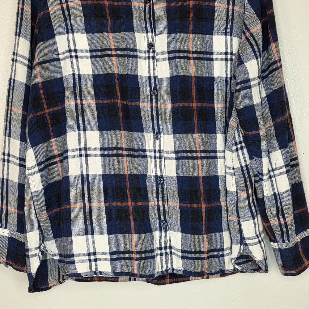 Boneyard Threadz Blue & White Plaid Flannel W/ Metallica Graphic Size XXL - Picture 5 of 7